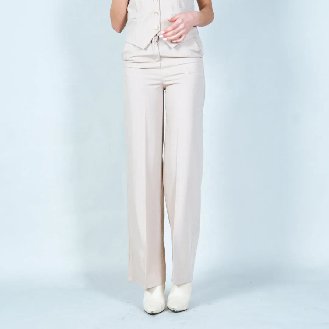 Pinstripe wide-leg trousers wholesale