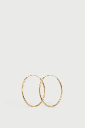 Plain Gold Hoops