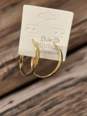 Plain Hoop Earrings