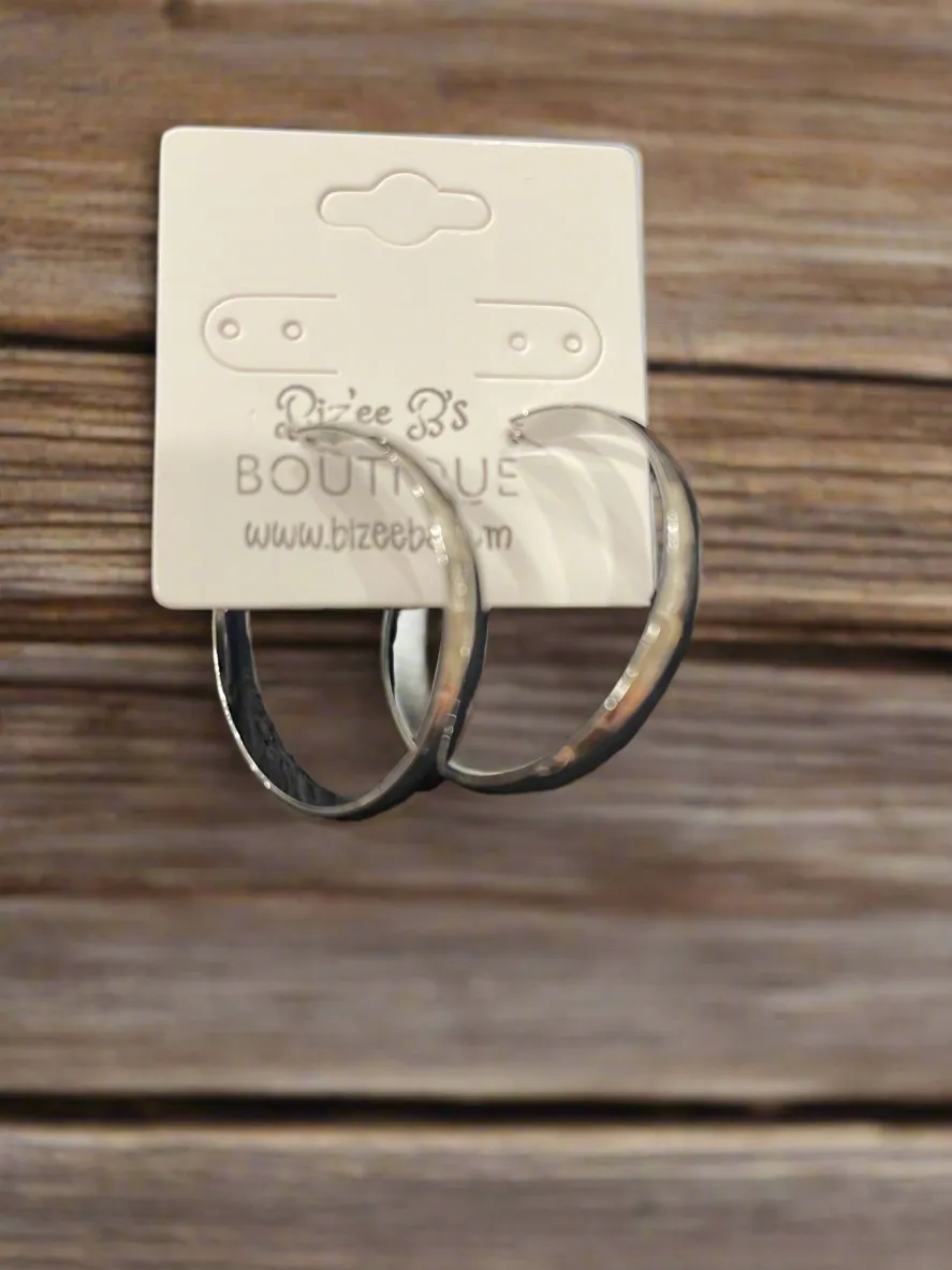 Plain Hoop Earrings