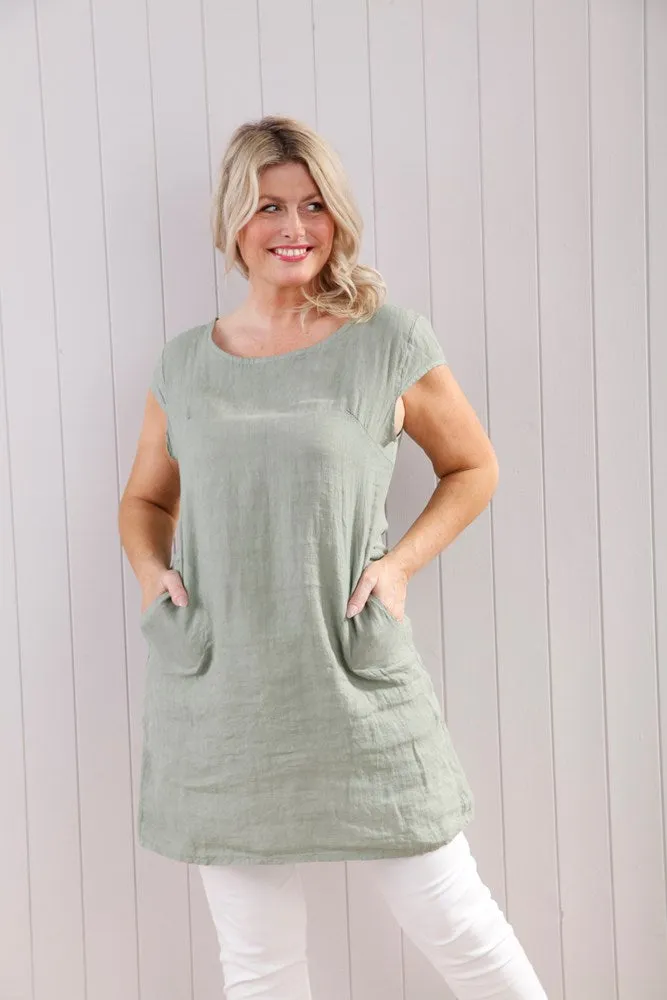 Plain Linen Dress