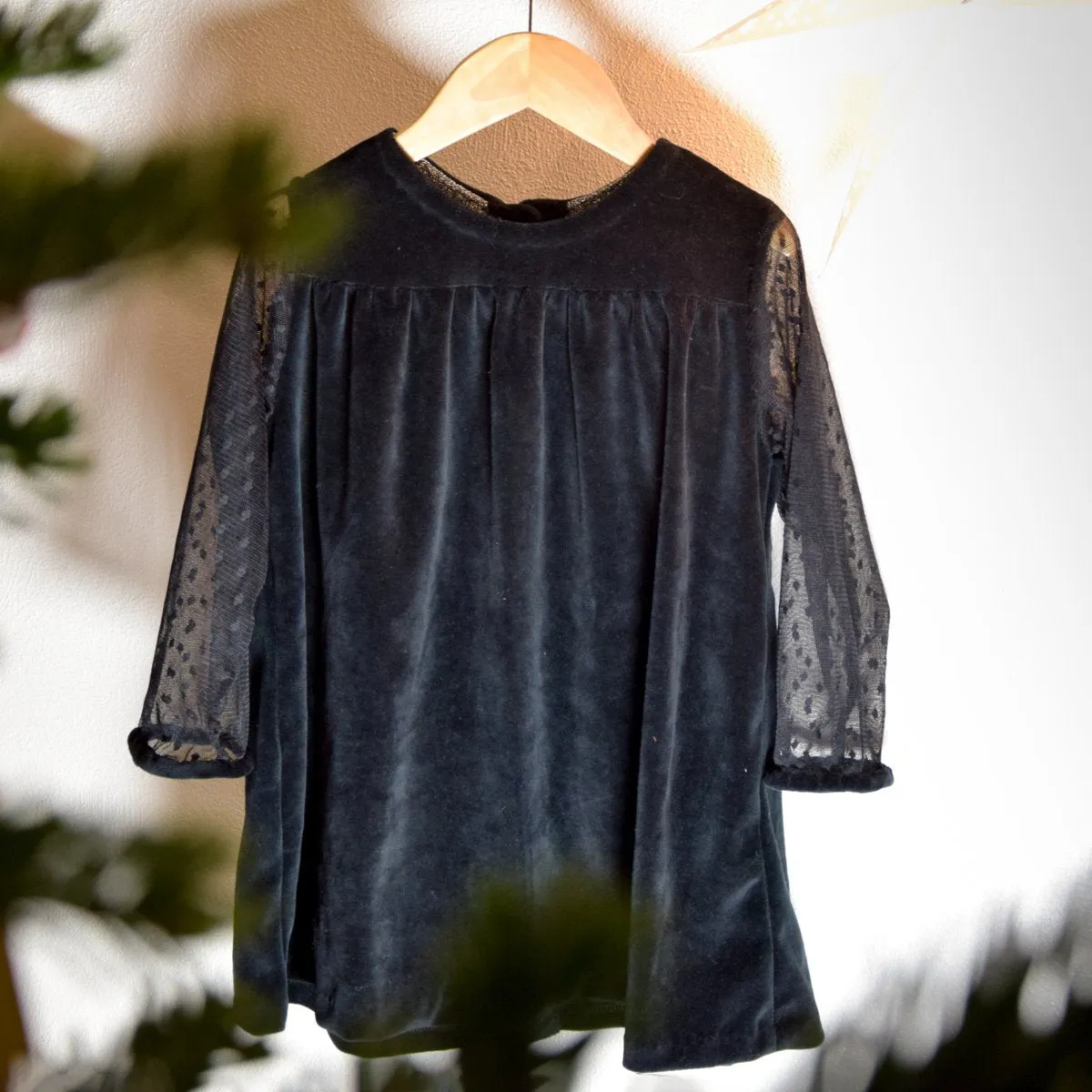 Plumetis mesh - Black