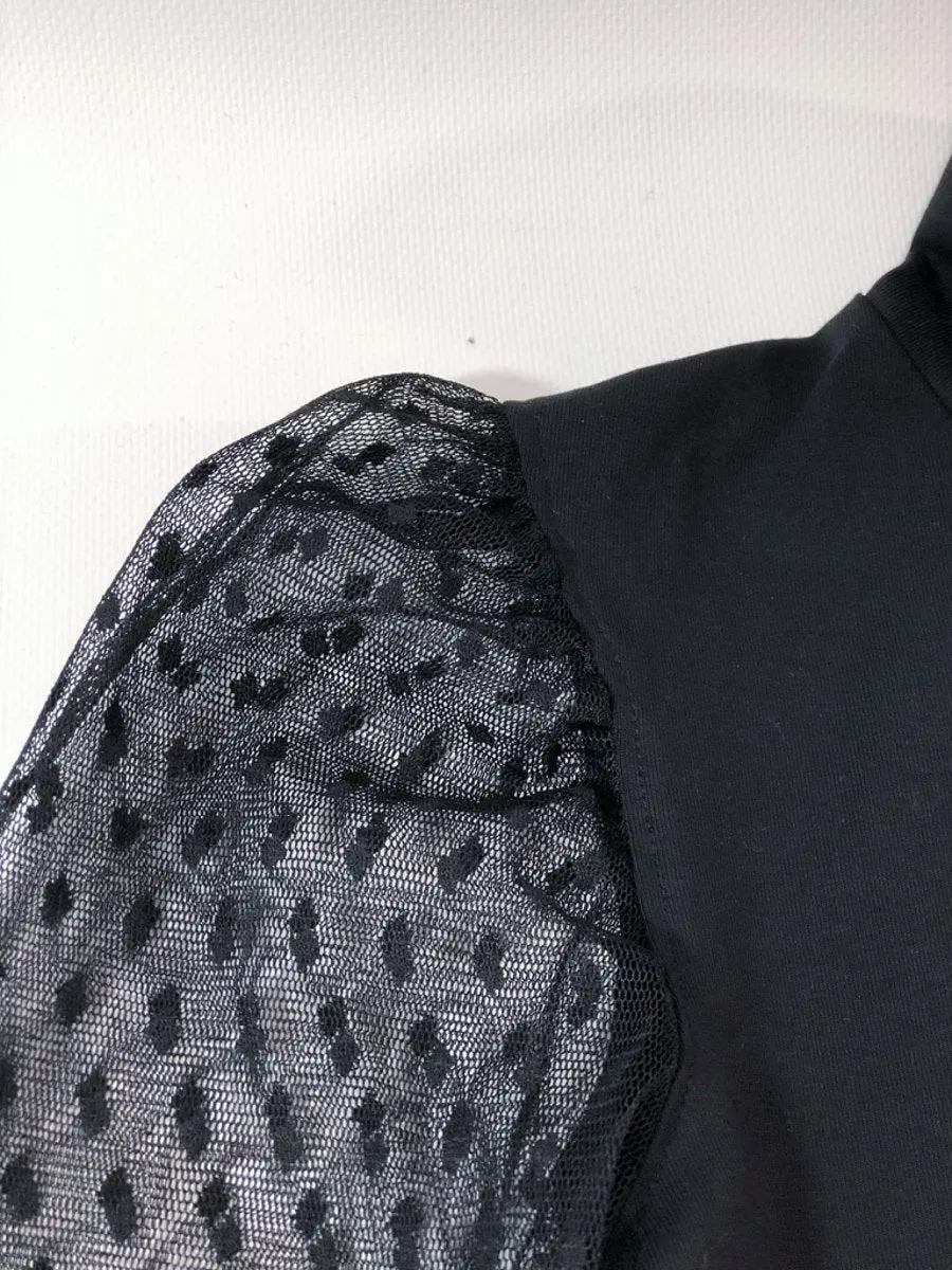 Plumetis mesh - Black