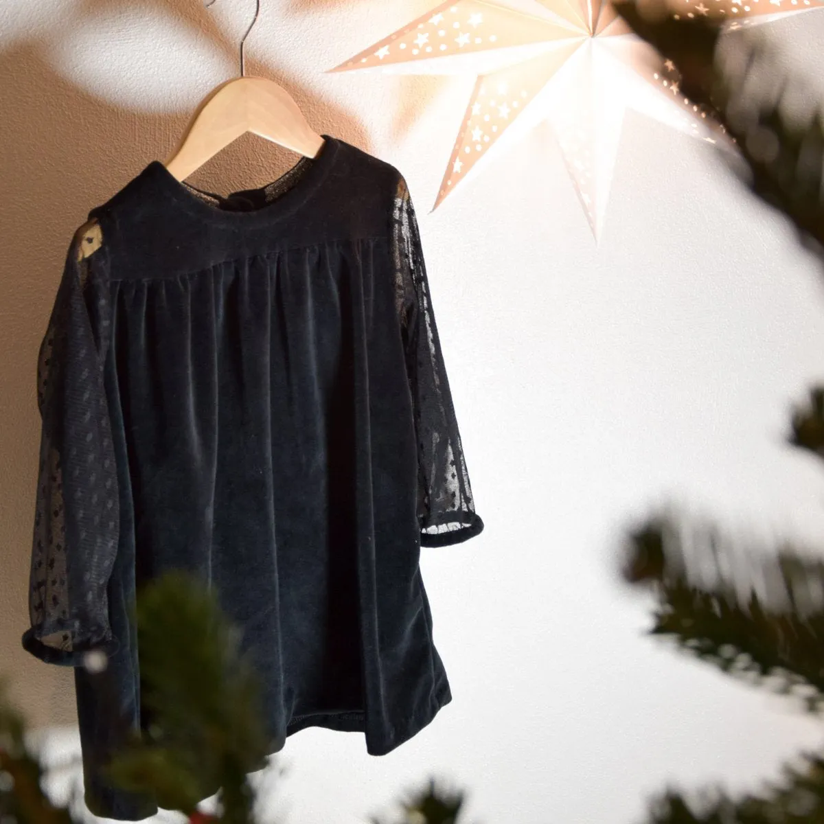 Plumetis mesh - Black