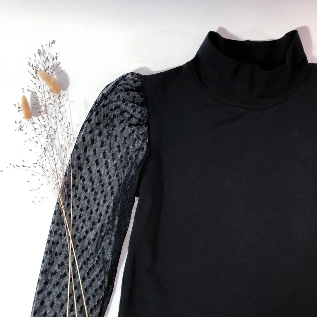 Plumetis mesh - Black