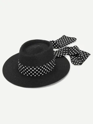 Polka Pot Band Straw Hat