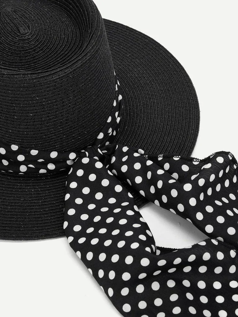Polka Pot Band Straw Hat