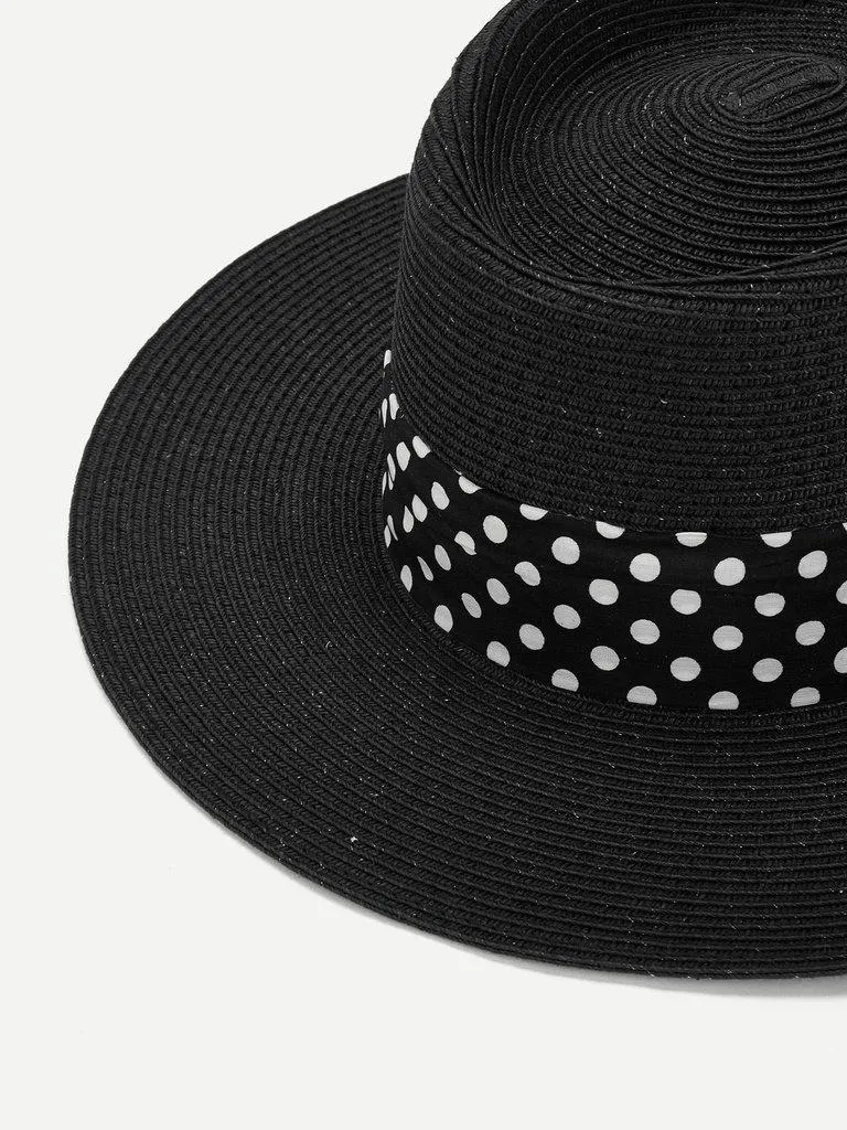 Polka Pot Band Straw Hat