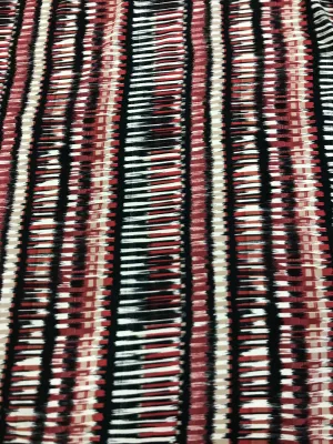 Printed Viscose - Red Abstract 5532
