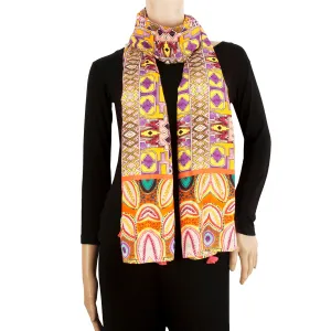 Purple Aztec Stole