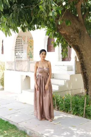Rose Gold Midi Dress