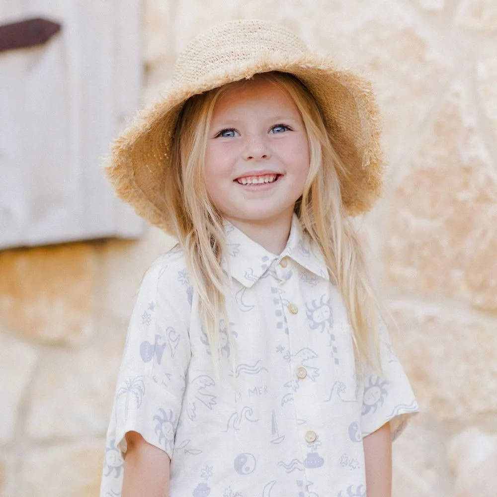 Rylee   Cru Straw Bucket Hat S