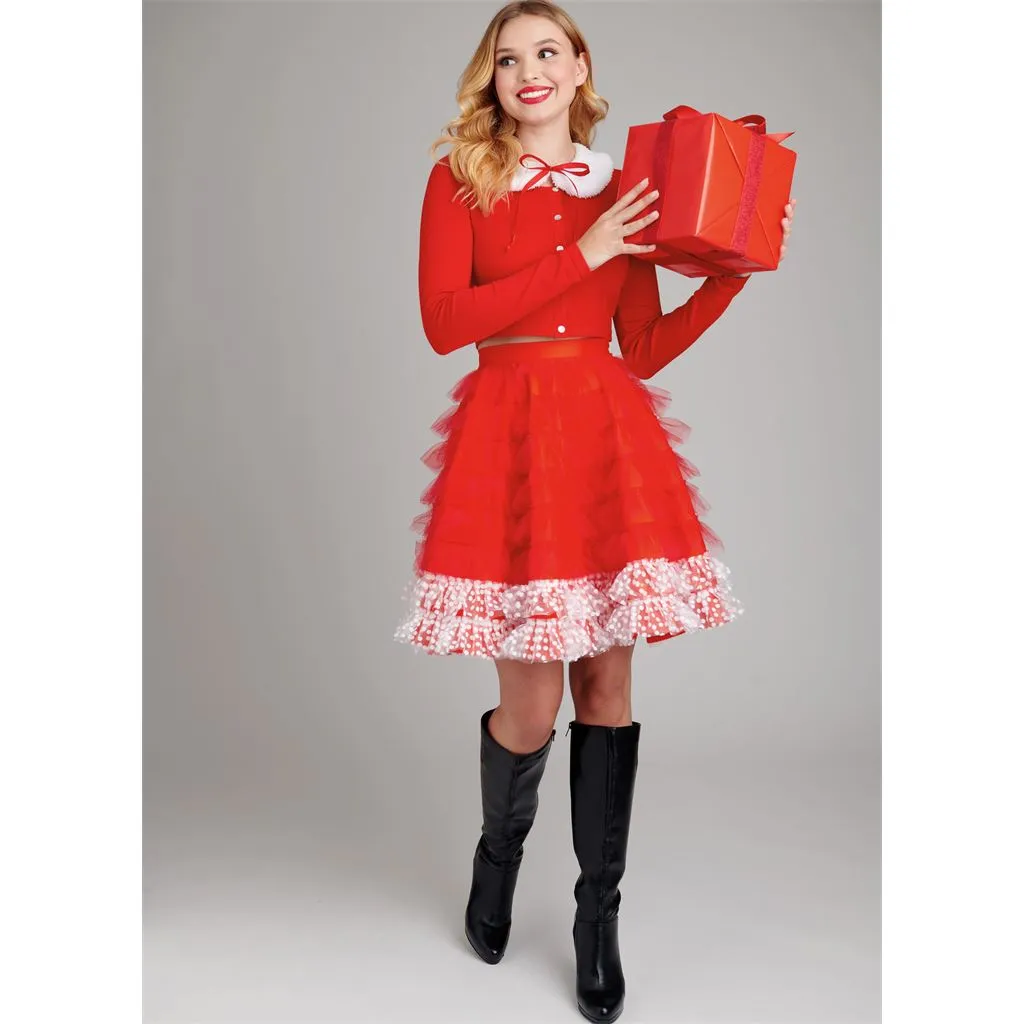 Simplicity Sewing Pattern S9879 Holiday Skirts, Collar and Appliques