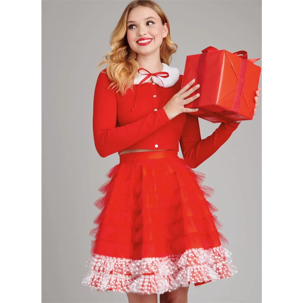 Simplicity Sewing Pattern S9879 Holiday Skirts, Collar and Appliques