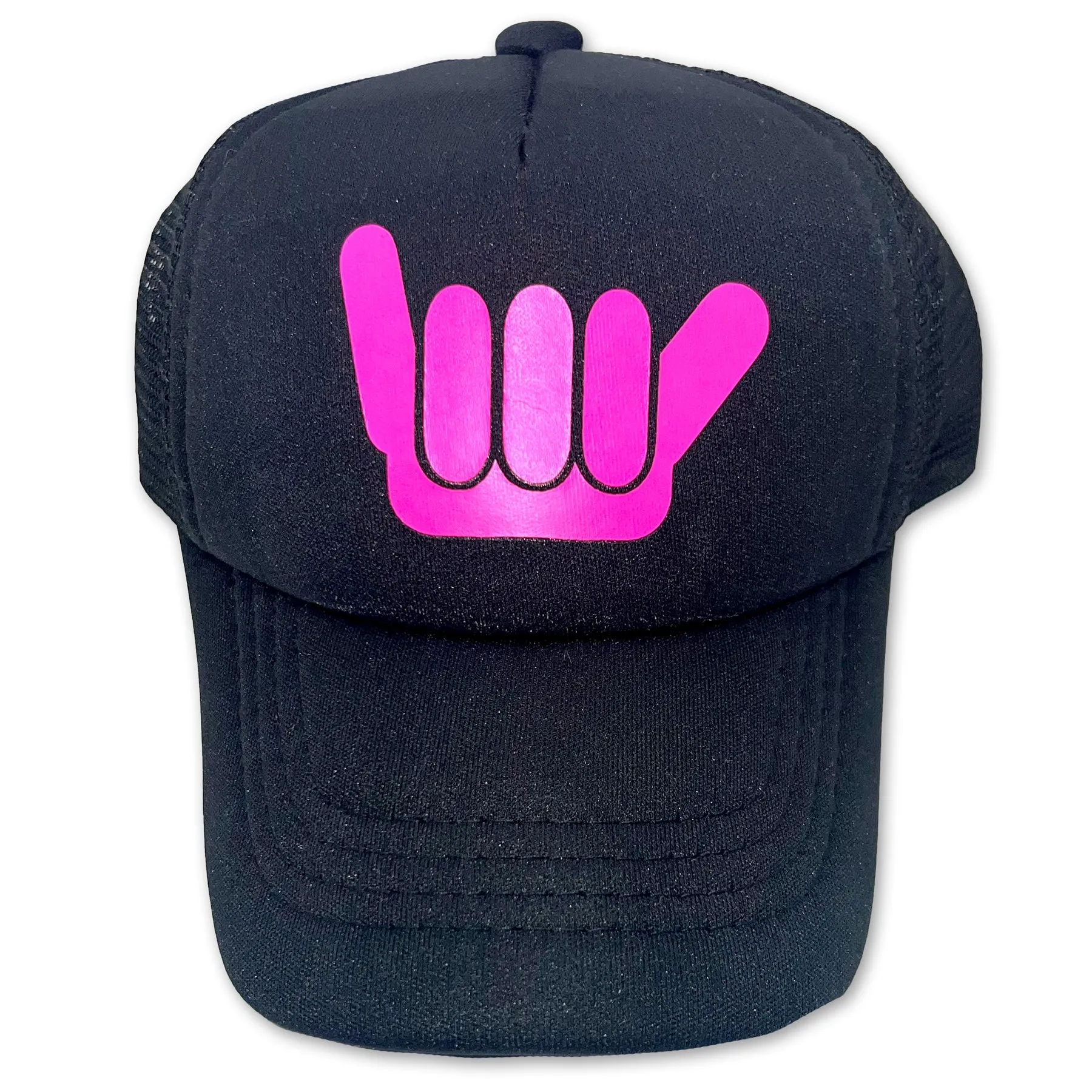Sol Baby Neon Pink Shaka Trucker Hat