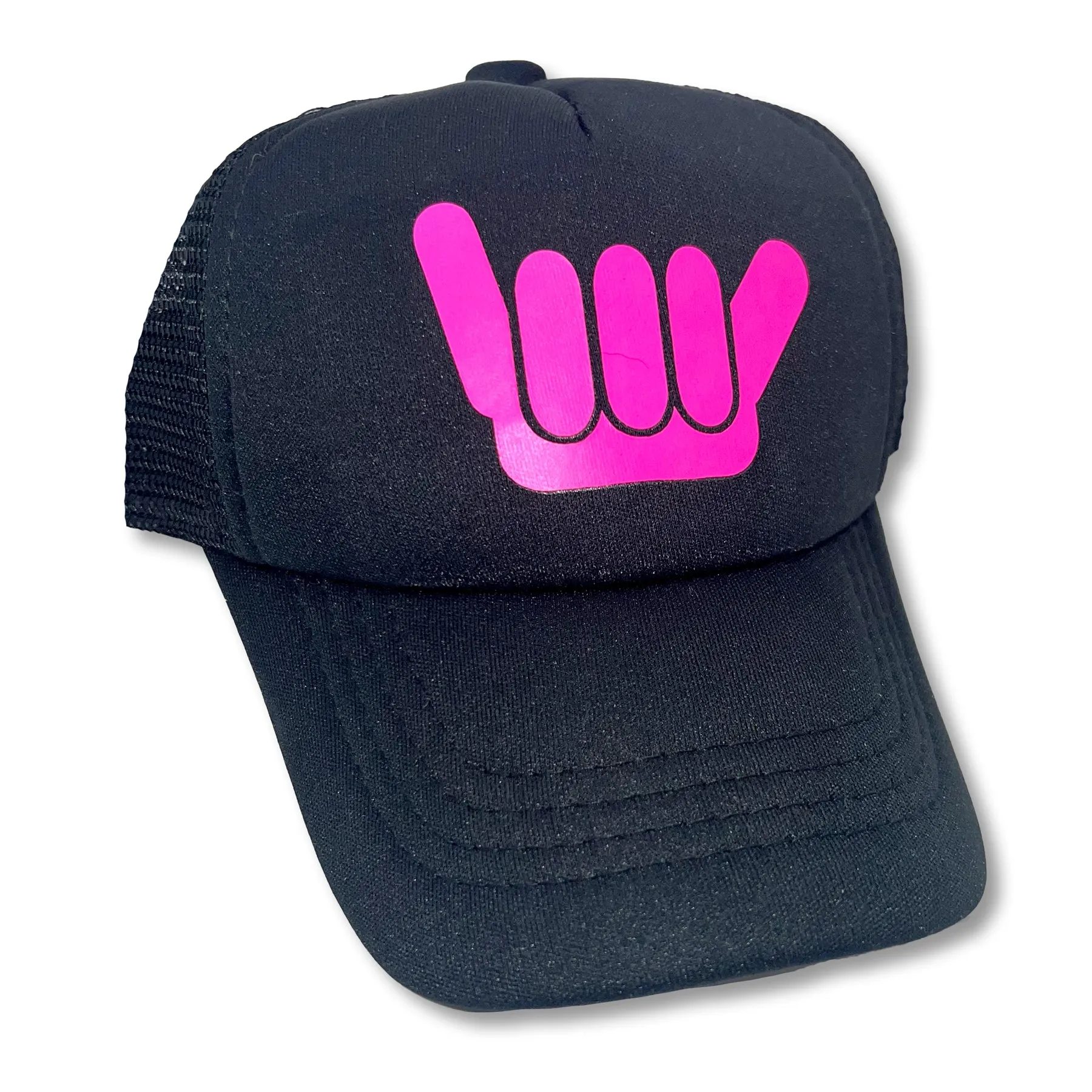 Sol Baby Neon Pink Shaka Trucker Hat