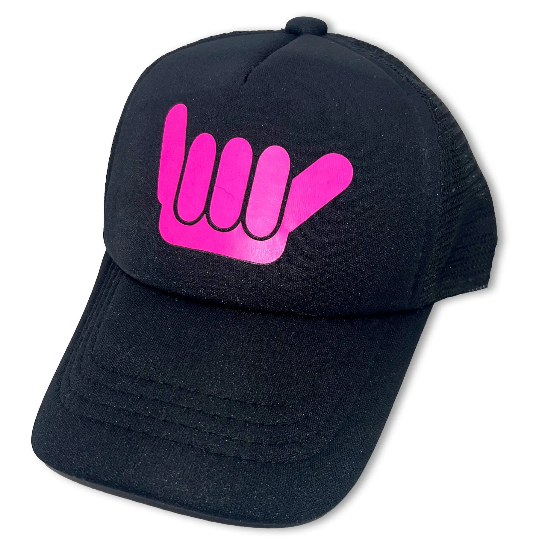 Sol Baby Neon Pink Shaka Trucker Hat