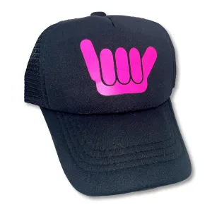 Sol Baby Neon Pink Shaka Trucker Hat
