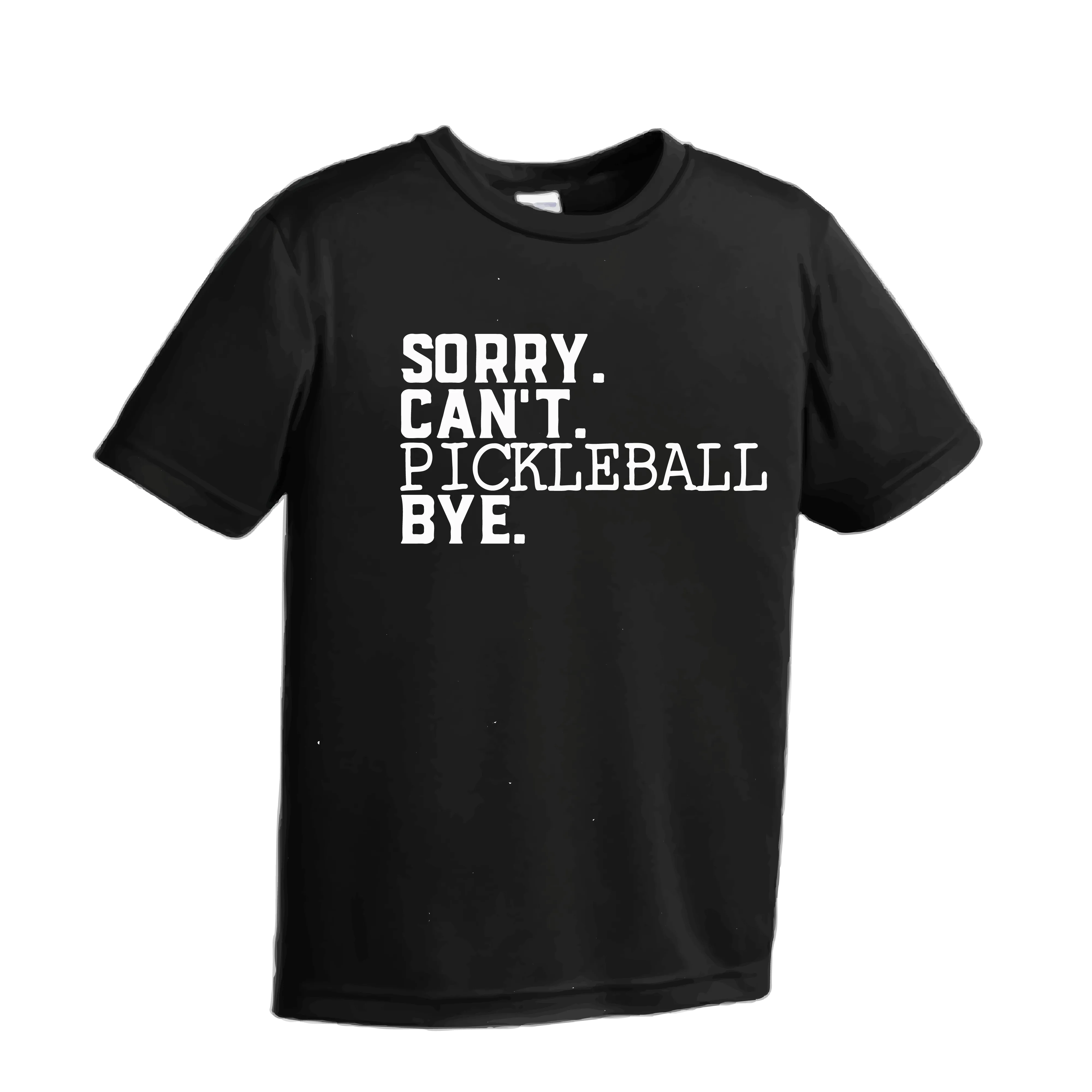 Sorry Can't Pickleball Bye | Youth Short Sleeve Pickleball Shirts | 100% Polyester