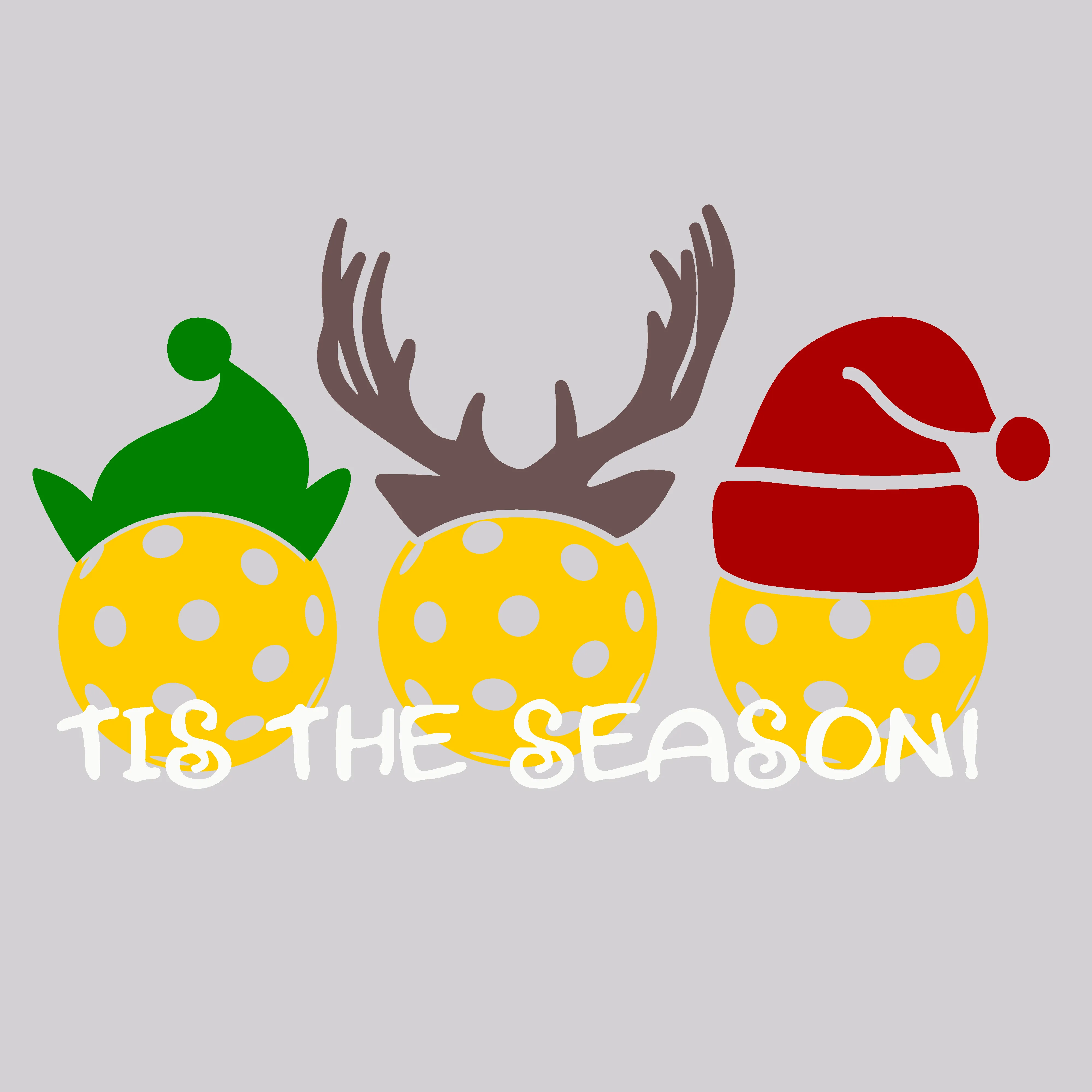 Tis the Season | Youth Short Sleeve Pickleball Shirts | 100% Polyester