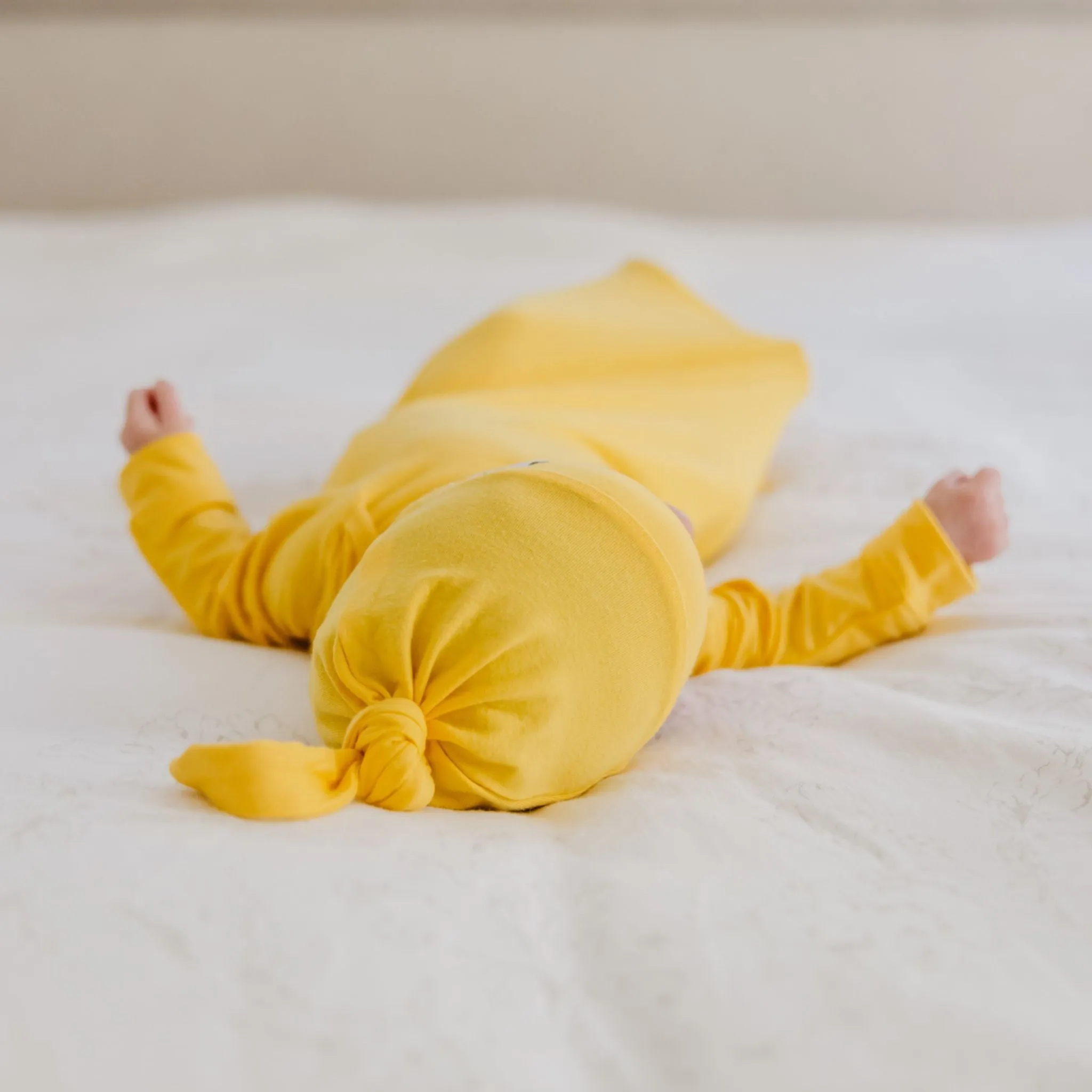 Top Knot Hat - Banana