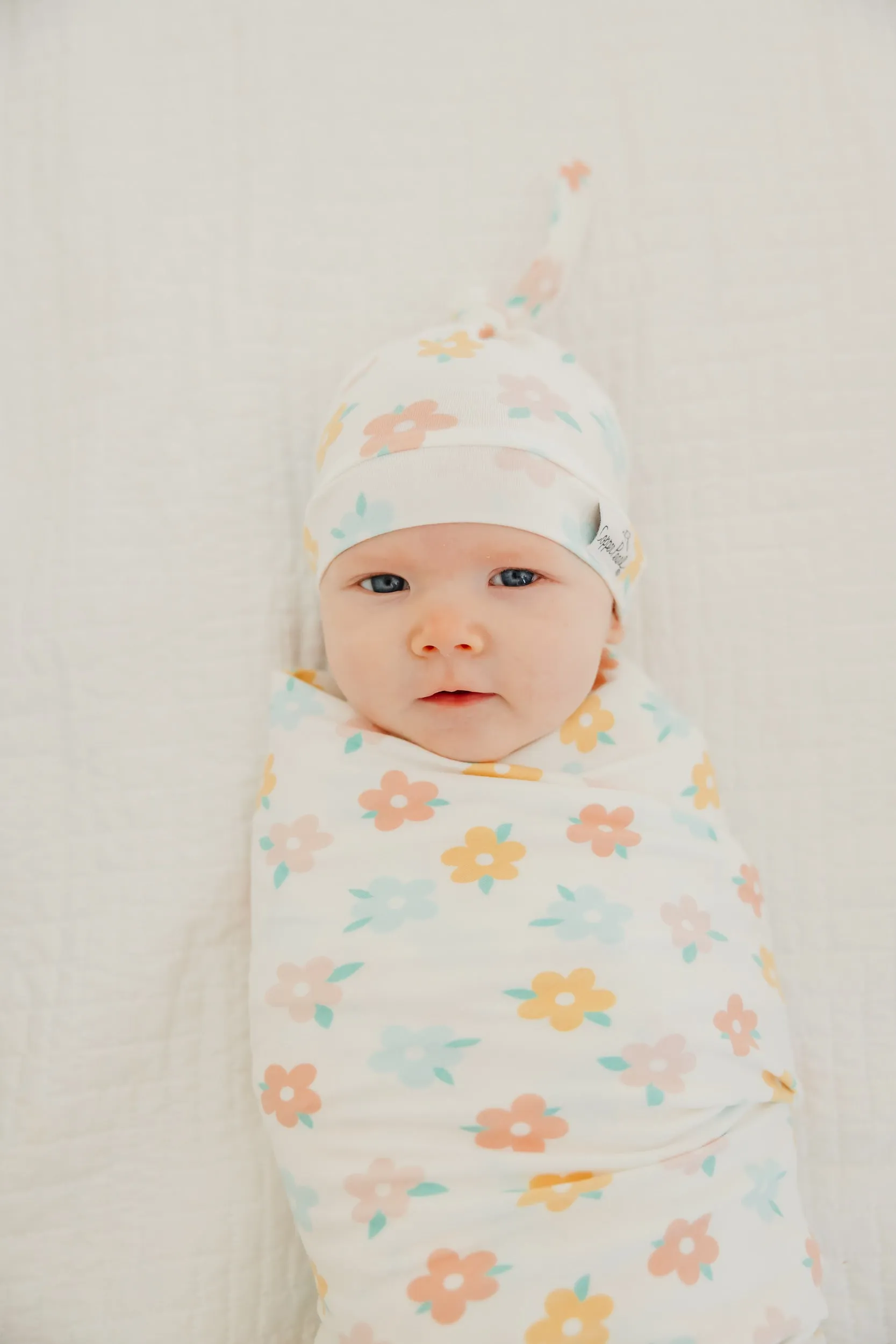 Top Knot Hat - Daisy