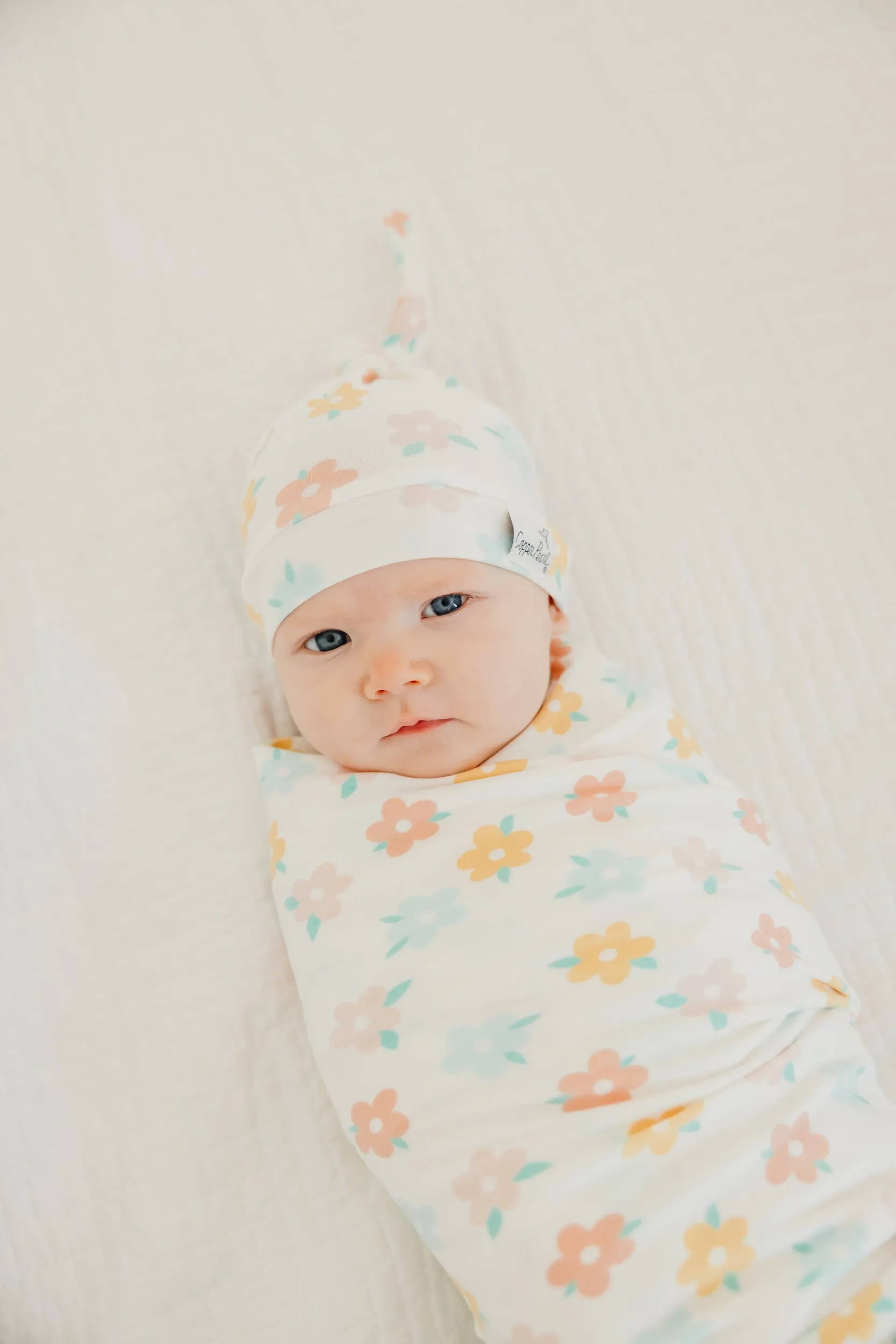 Top Knot Hat - Daisy