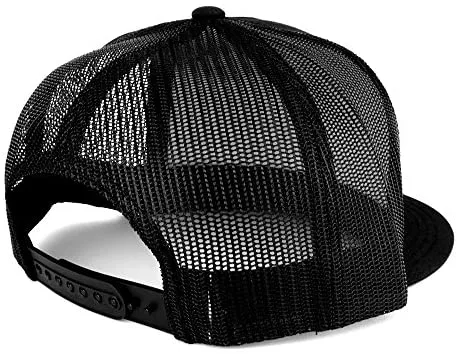 Trendy Apparel Shop Bermuda Flag 5 Panel Flatbill Trucker Mesh Snapback Cap