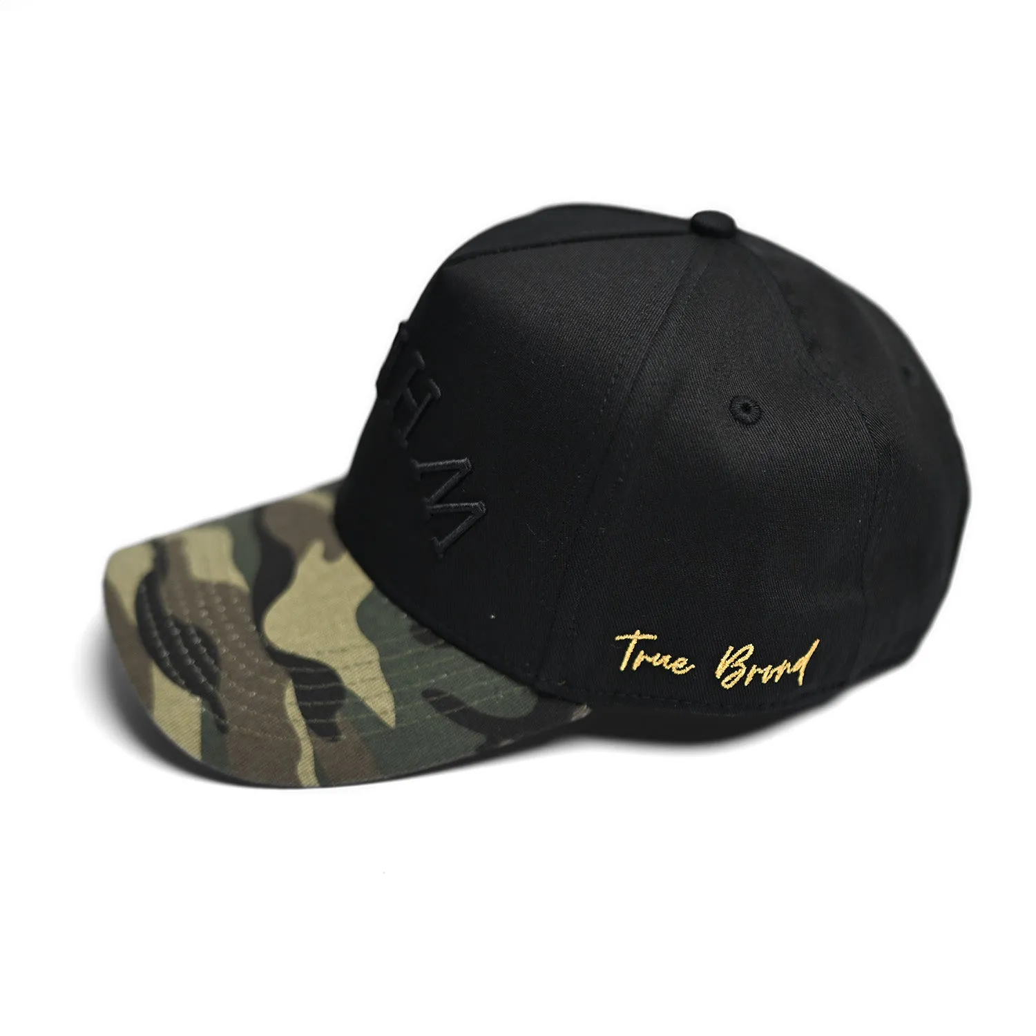 True Brvnd® Black Camo Whataburger Hat