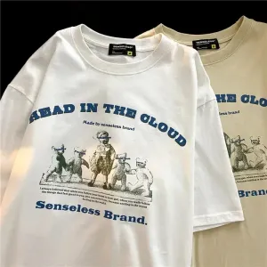 Unisex Oversized Casual T-Shirt – Y2K Summer Short Sleeve Tops for Youth, Men, and Women