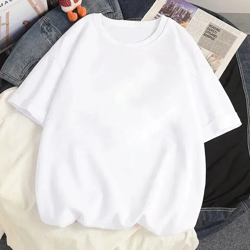 Unisex Oversized Casual T-Shirt – Y2K Summer Short Sleeve Tops for Youth, Men, and Women