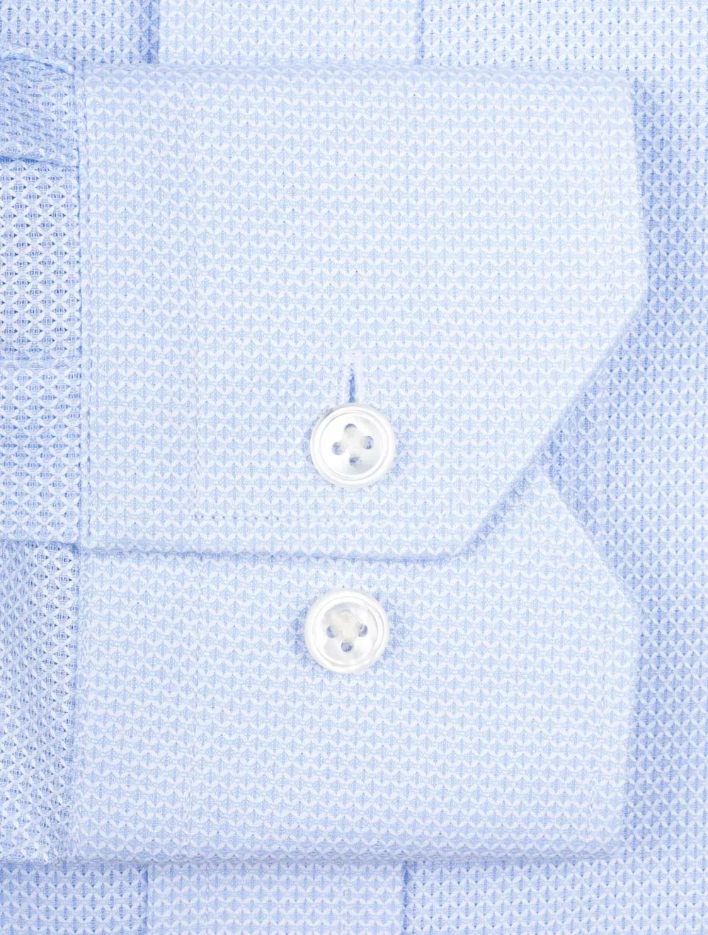 Waffle Pique Buttondown Shirt Blue