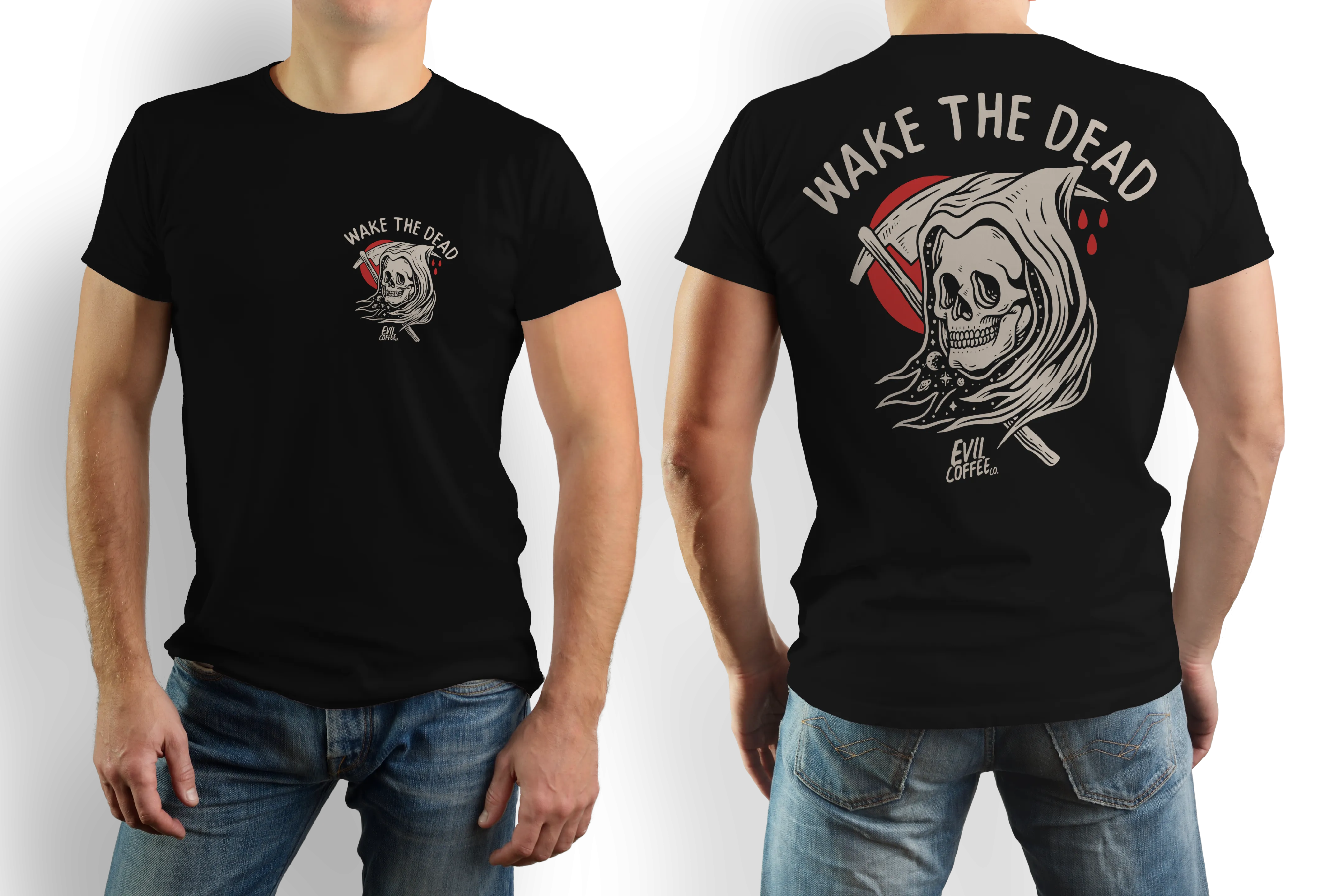 Wake The Dead - Evil Coffee T Shirt