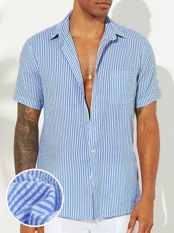 Wiaofellas  -  Mix And Match Summer Short Sleeved Polo Shirts At Home And Out, Monotonous And Breathable Polo Shirts, Men's Clothing