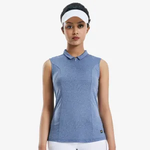 Women's Golf Polo Shirts Sleeveless V Neck Tennis Shirt
