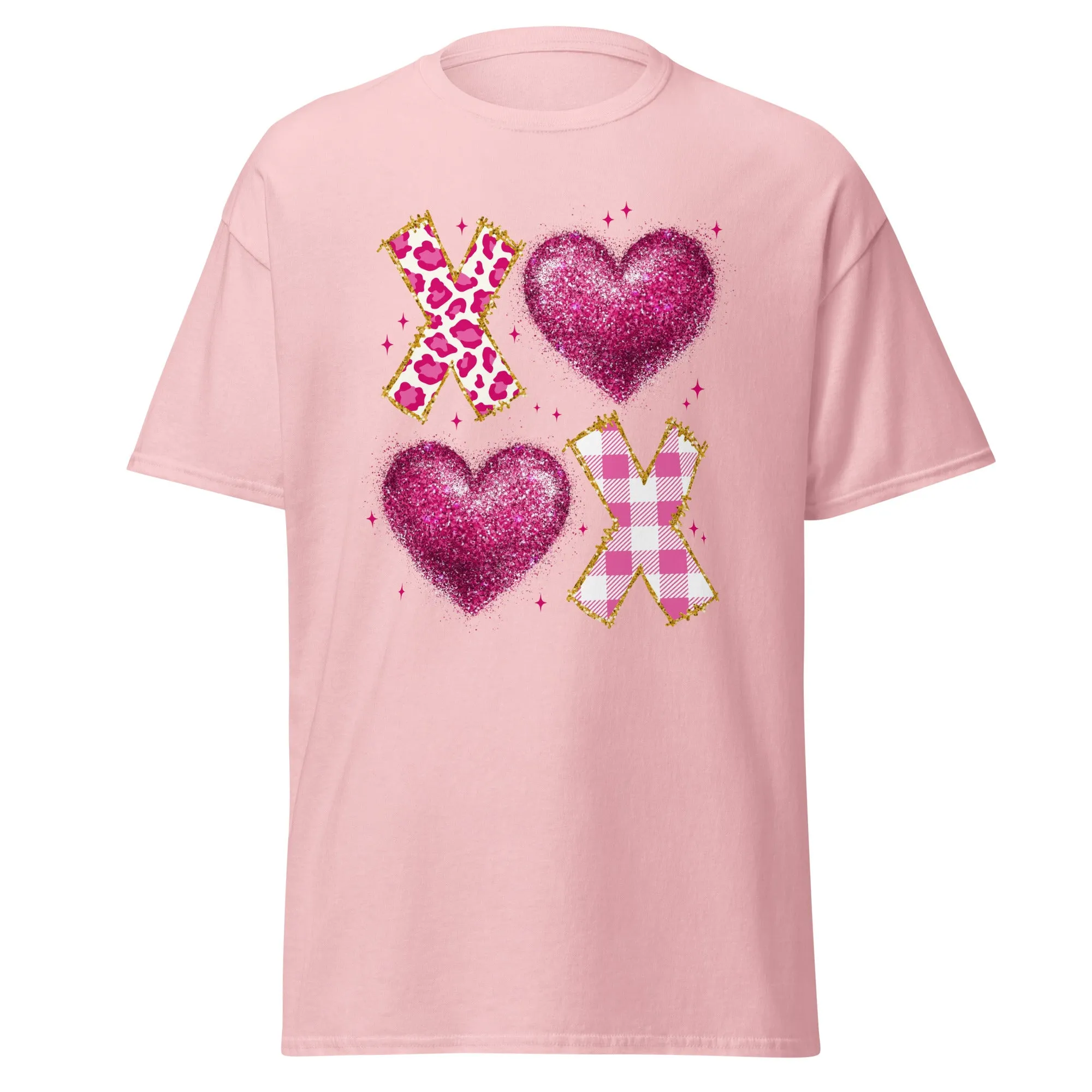 XOXO Pink - Valentine’s Day T-Shirt – Lightweight and Festive