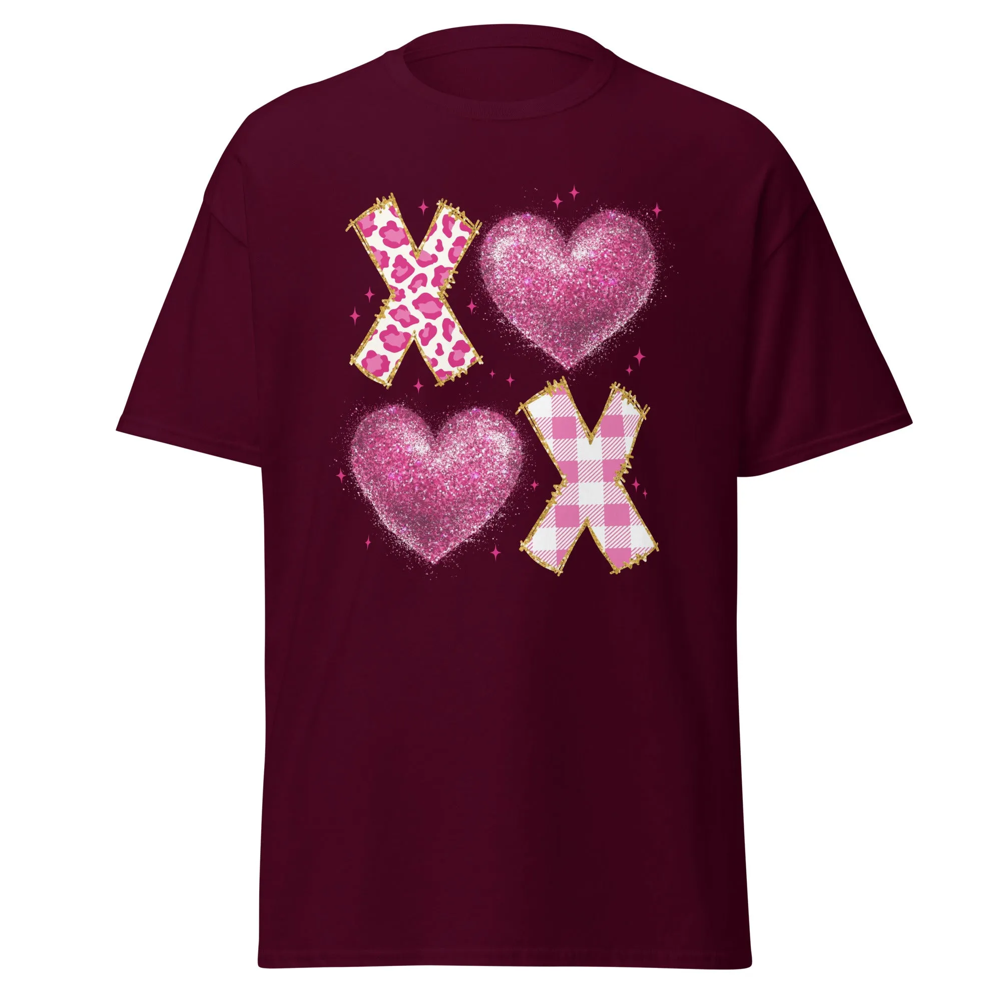 XOXO Pink - Valentine’s Day T-Shirt – Lightweight and Festive