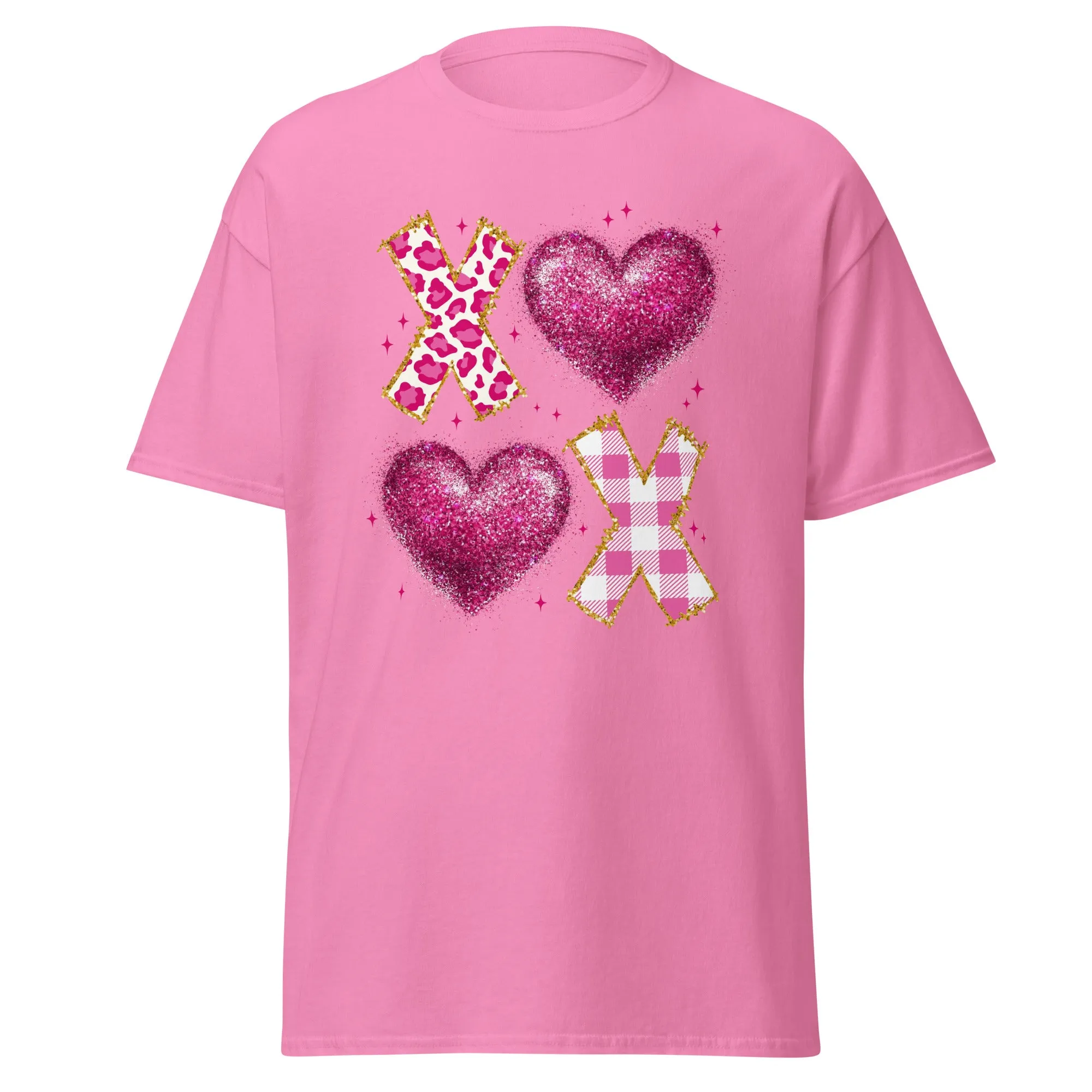 XOXO Pink - Valentine’s Day T-Shirt – Lightweight and Festive