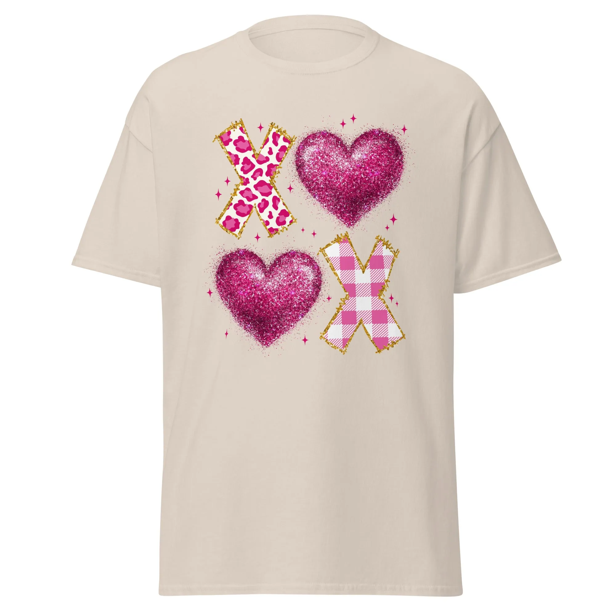 XOXO Pink - Valentine’s Day T-Shirt – Lightweight and Festive