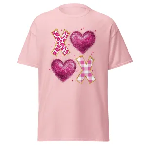 XOXO Pink - Valentine’s Day T-Shirt – Lightweight and Festive