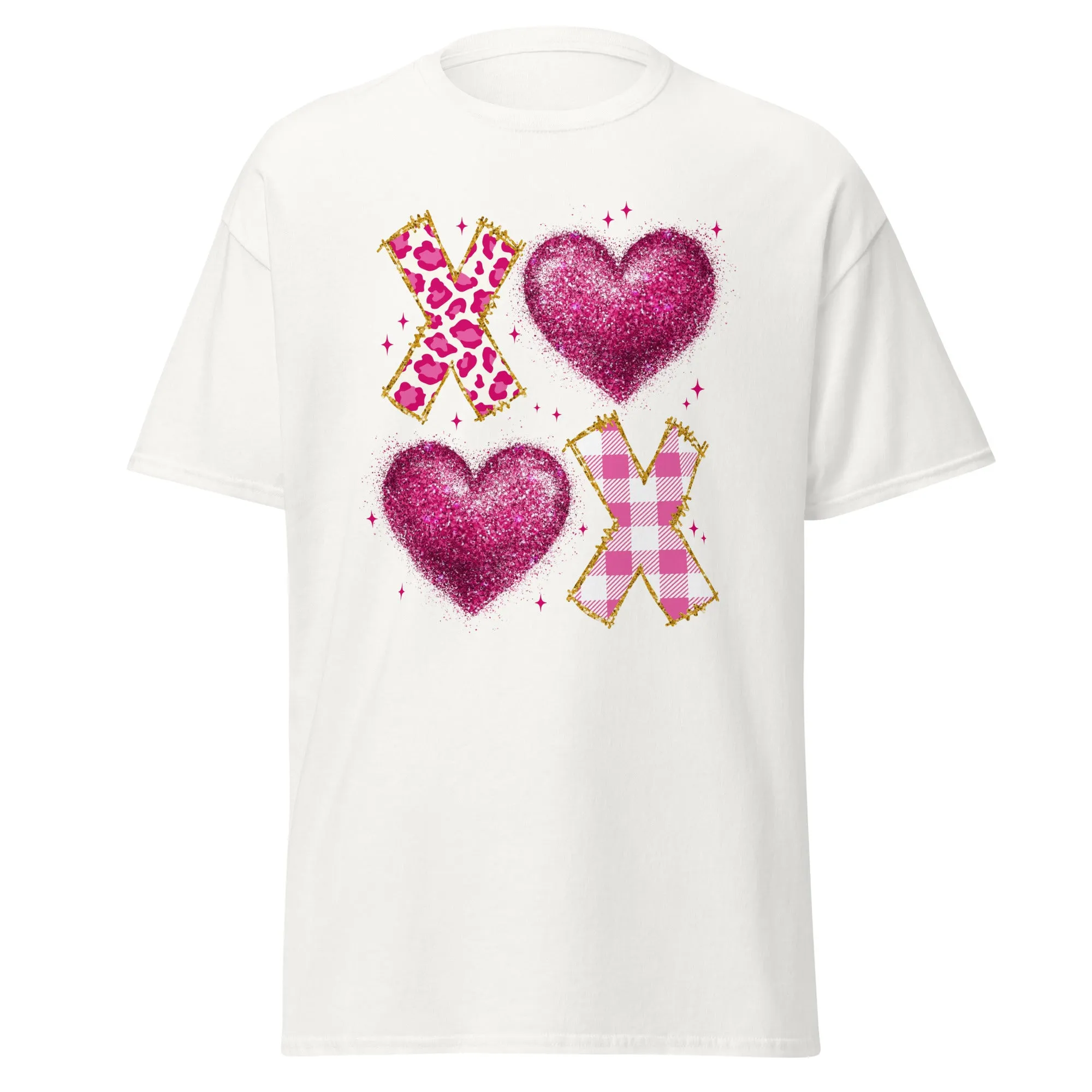XOXO Pink - Valentine’s Day T-Shirt – Lightweight and Festive
